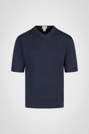 Dawson Cotton V-Neck Knit Tee
