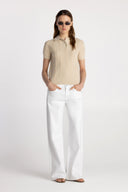 Basic Knit Button Polo