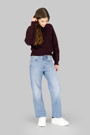 Cropped Crew Knit L/S Girl