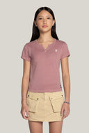 T-shirt Slim Fit à micro-patte pour filles