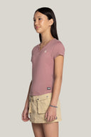 T-shirt Slim Fit à micro-patte pour filles