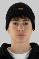 Kids Original Fisherman Beanie - Dark Black