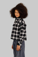 Cropped Pocket Shirt L/S Girl