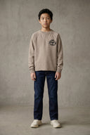 BASIC COLL CREW L\S BOY G145