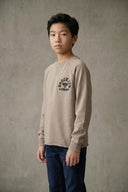 BASIC COLL CREW L\S BOY G145