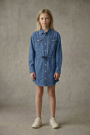 RELAXED DRAWCORD DRESS GIRL