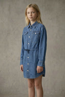 RELAXED DRAWCORD DRESS GIRL