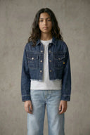 CROPPED DENIM JACKET L\S GIRL