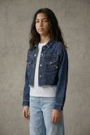CROPPED DENIM JACKET L\S GIRL