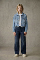 CROPPED DENIM JACKET L\S GIRL