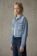 CROPPED DENIM JACKET L\S GIRL