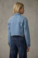 CROPPED DENIM JACKET L\S GIRL