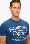 Copper Label Script Tee