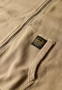 Contrast Stitch Relax Zip Hood