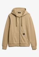 Contrast Stitch Relax Zip Hood