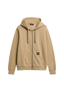 Contrast Stitch Relax Zip Hood