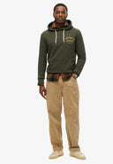 Workwear Flock Chest Hoodie