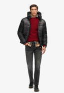 Hood Colour Block Sport Puffer