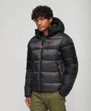 Hood Colour Block Sport Puffer