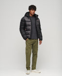 Hood Colour Block Sport Puffer