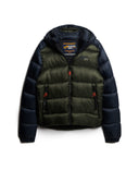 Hood Colour Block Sport Puffer
