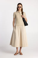 Basic Knit Button Polo