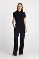 Basic Knit Button Polo