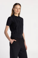 Basic Knit Button Polo